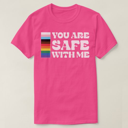私のLgbtqで安全だ Tシャツ (デザイン正面)