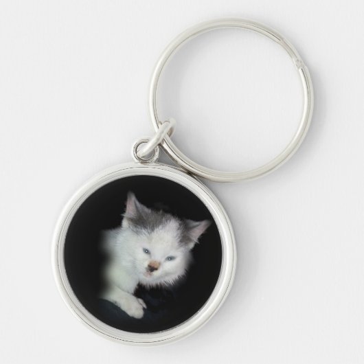 私のlilの子ネコKeychain-は個人化なります キーホルダー (正面)