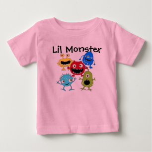 私のLilモンスターのベビーのTシャツ ベビーTシャツ