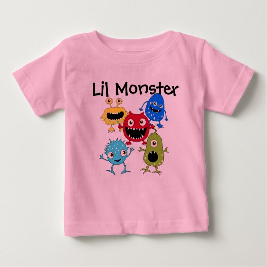 私のLilモンスターのベビーのTシャツ ベビーTシャツ (正面)