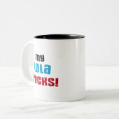 私のLolaはTシャツおよびギフトを揺すります ツートーンマグカップ (正面左)