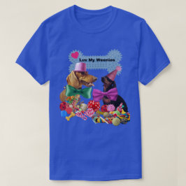 私のLoveWeenies Tシャツは女性/男性 Tシャツ