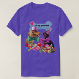 私のLoveWeenies Tシャツは女性/男性 Tシャツ
