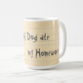 私のMalinoisは私の宿題を食べました コーヒーマグカップ (正面右)