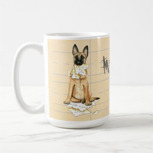 私のMalinoisは私の宿題を食べました コーヒーマグカップ (左)