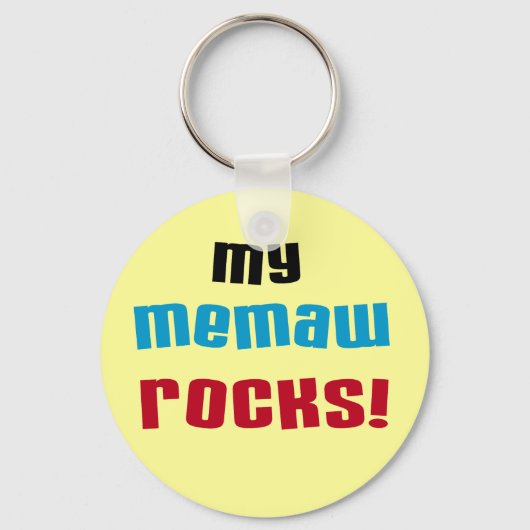 私のMemawはTシャツおよびギフトを揺すります キーホルダー (正面)