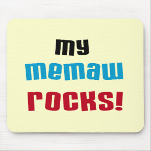 私のMemawはTシャツおよびギフトを揺すります マウスパッド