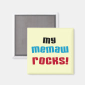 私のMemawはTシャツおよびギフトを揺すります マグネット (正面/裏面)