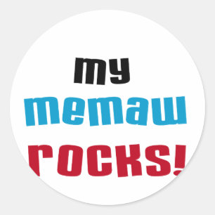私のMemawはTシャツおよびギフトを揺すります ラウンドシール