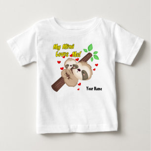 私のMimiは私を怠惰愛します ベビーTシャツ