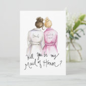 私のMOHですか。 Brのパンの花嫁Blのパンの女中 サンキューカード (スタンド正面)