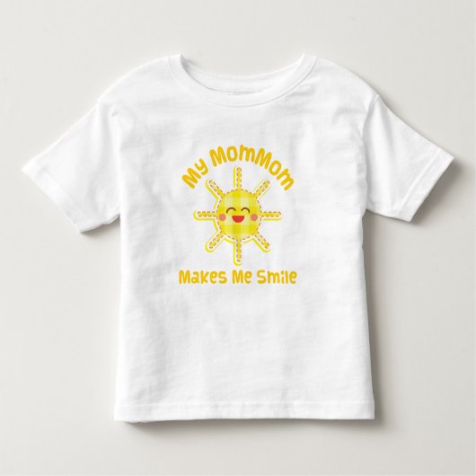私のMommomは私を微笑させます トドラーTシャツ (正面)
