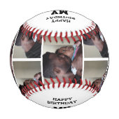 私のMVPのパーソナライズされた写真 野球ボール (裏面)