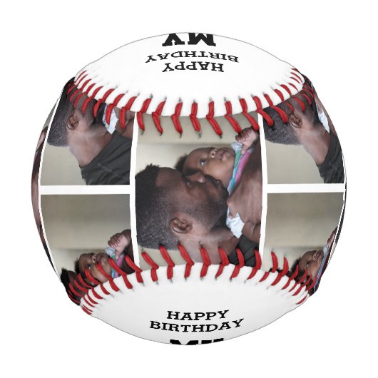 私のMVPのパーソナライズされた写真 野球ボール (裏面)