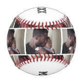 私のMVP私の得父の日の私のMVPのカスタム写真 野球ボール (裏面)