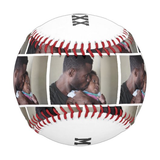 私のMVP私の得父の日の私のMVPのカスタム写真 野球ボール (裏面)