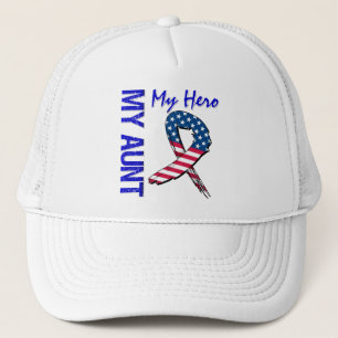 私のMy Hero Patriotic Grunge叔母さんのリボン キャップ