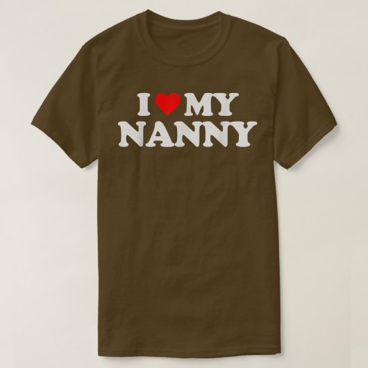 私のNANNYが大好き   Tシャツ (デザイン正面)