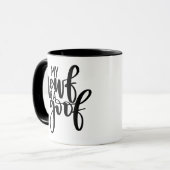 私のNewfは間抜け-ニューファウンドランド犬のマグです マグカップ (正面左)