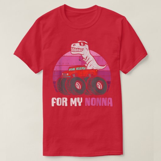 私のNonnaヴィンテージの乳癌Trex恐竜O Tシャツ (デザイン正面)