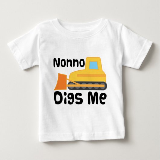 私のNonnoは私を掘ります ベビーTシャツ (正面)