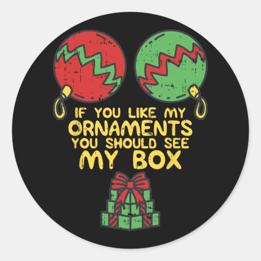 私のoいけなが好きな女もし性のための大人のクリスマス ラウンドシール (正面)