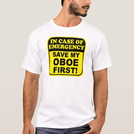 私のOboeを救って下さい Tシャツ (正面)