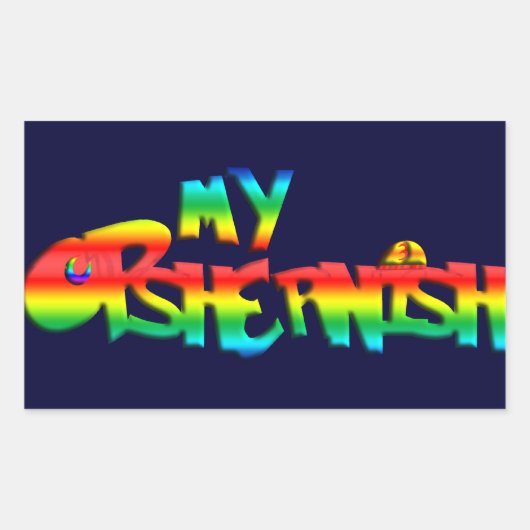 私のOpshernish 長方形シール (正面)