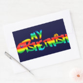 私のOpshernish 長方形シール (封筒)