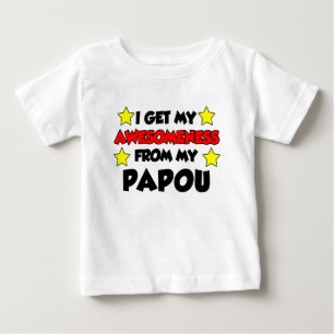 私のPapouからのAwesomeness ベビーTシャツ