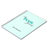 私のPCOSジャーナルティール（緑がかった色）多嚢胞性卵巣症候群 ノートブック (左側)