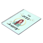 私のPCOSジャーニー多嚢胞性卵巣症候群ティール(緑がかった色) ノートブック (左側)