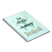 私のPCOSジャーニー多嚢胞性卵巣症候群ティール（緑がかった色） ノートブック (右側)