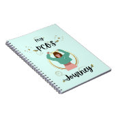 私のPCOSジャーニー多嚢胞性卵巣症候群ティール(緑がかった色)  ノートブック (右側)