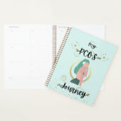 私のPCOSジャーニー多嚢胞性卵巣症候群ティール（緑がかった色） プランナー手帳 (ディスプレー)