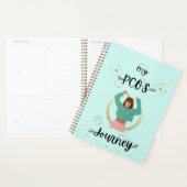 私のPCOSジャーニー多嚢胞性卵巣症候群ティール（緑がかった色） プランナー手帳 (ディスプレー)