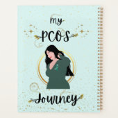 私のPCOSジャーニー多嚢胞性卵巣症候群ティール（緑がかった色） プランナー手帳 (裏面)