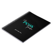 私のPCOSトラッカー黒多嚢胞性卵巣症候群 ノートブック (左側)