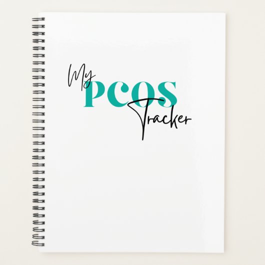 私のPCOSトラッカー – 多嚢胞性卵巣症候群 プランナー手帳 (正面)