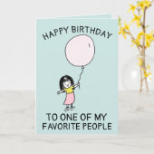 私のPEOPLEお気に入りの誕生日カードに カード (黄色い花)