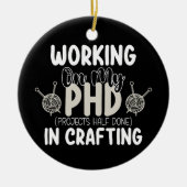 私のPhdプロジェクトの半分を作成で行う セラミックオーナメント (正面)