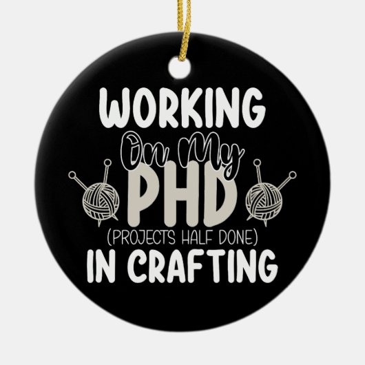 私のPhdプロジェクトの半分を作成で行う セラミックオーナメント (正面)