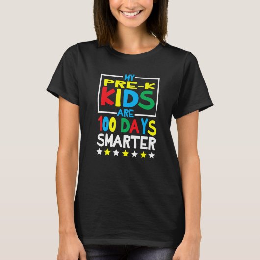 私のPre K Kidsは100日頭が切れる100日のScho Tシャツ (正面)