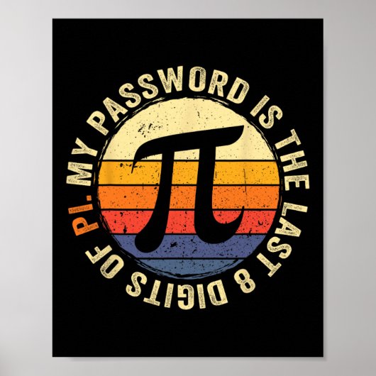 私のPwordはPi数学の恋人Piの最後の8桁である ポスター (正面)