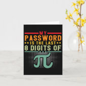 私のPwordはPi数学の最後の8桁のおたく カード (黄色い花)