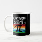 私のPwordはPi数学のPi日の最後の8桁であるVi コーヒーマグカップ (左)
