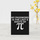 私のPwordはPi Piの最後の8桁である カード (黄色い花)