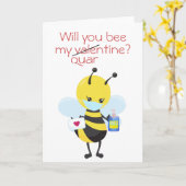 私のQuarantine コロナウイルス Quarantineパートナーになってくれますか カード (黄色い花)