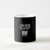 私のRBF休止ビット顔より良い コーヒーマグカップ (中央)