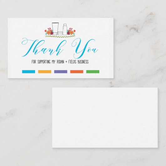 私のRFビジネスを支えるためにありがとう 名刺 (正面/裏面)